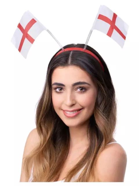 St George England Flag Head Boppers Fancy Dress Item
