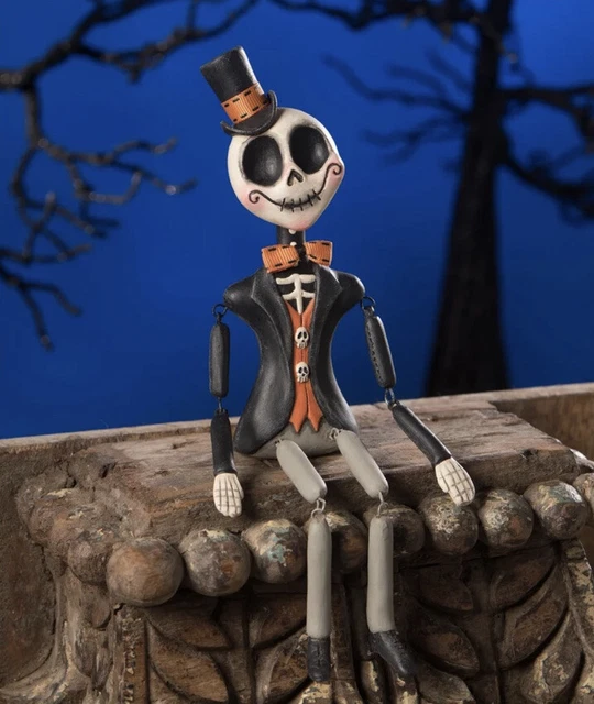 New LeeAnn Kress Bethany Lowe Vincent Skullgrave Skelleton Halloween Doll Figure