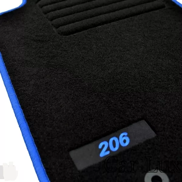 Alfombrillas alfombras a medida PEUGEOT 206 desde 1998- EDITION Velour azul