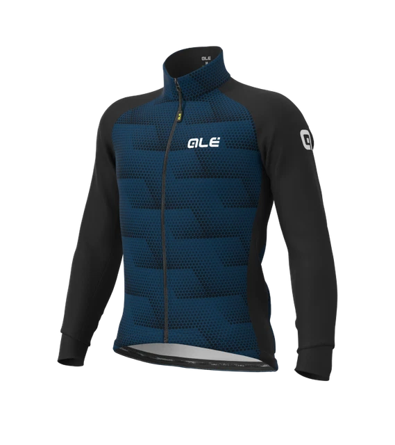 Giubbino invernale ciclismo ALE' SOLID SHARP nero petrolio 2023