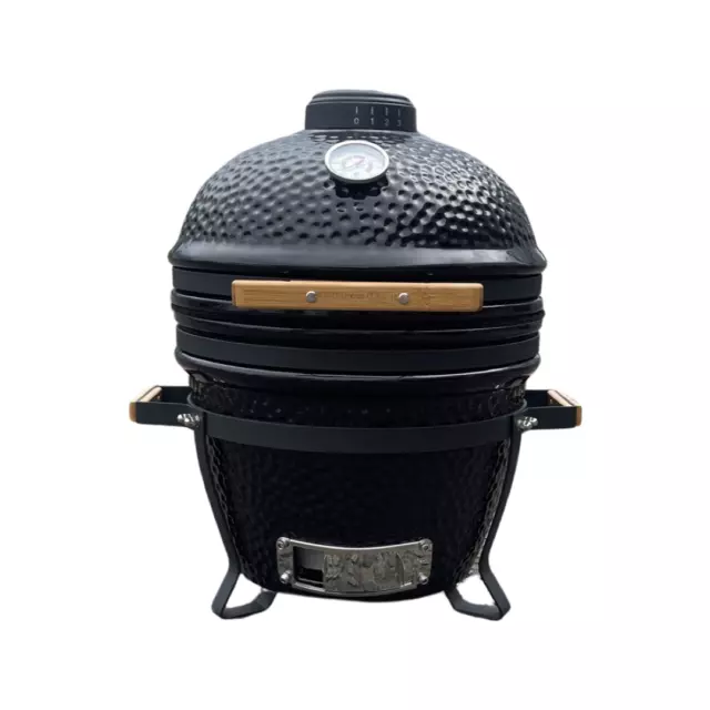 Brockworth Kamado Style Ceramic BBQ  - 16" - Black, Blue or Red - Small Size