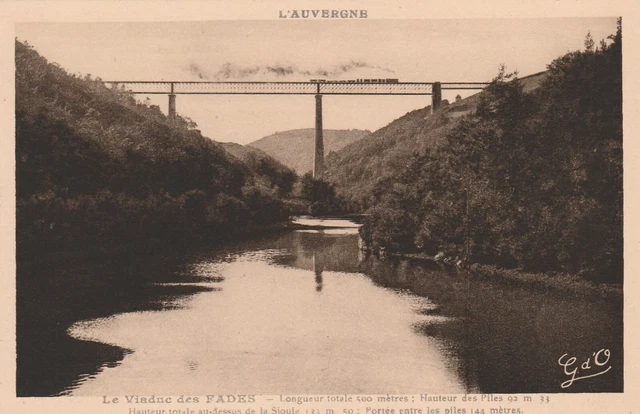 CPA 63 l'AUVERGNE Le Viaduc des FADES total length 500 meters