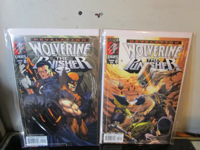 Wolverine Punisher Revelation #2-3 MARVEL LOT BAGGED BOARDED