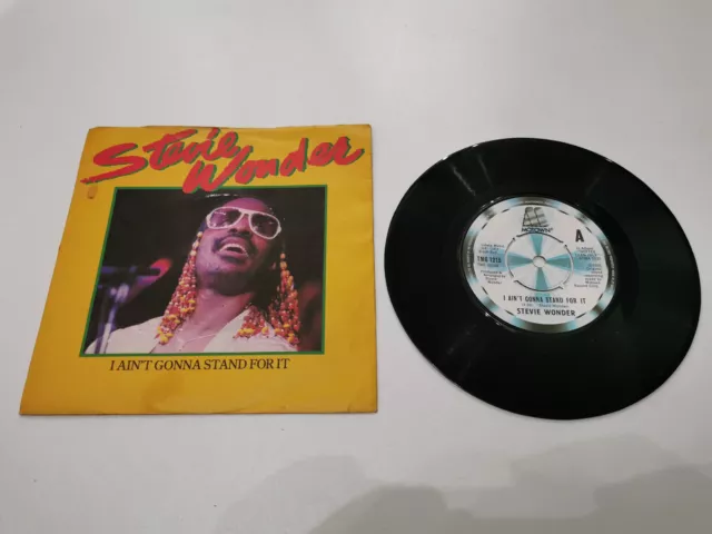 stevie wonder i aint gonna stand for it 7" vinyl record very good condition