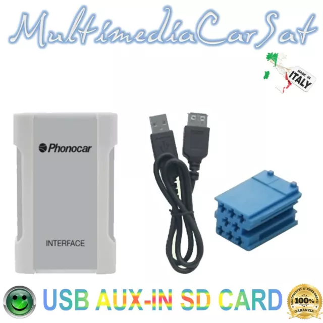 Phonocar 5887 Interfaccia USB AUX SD MP3 Musica Fiat Multipla Iphone