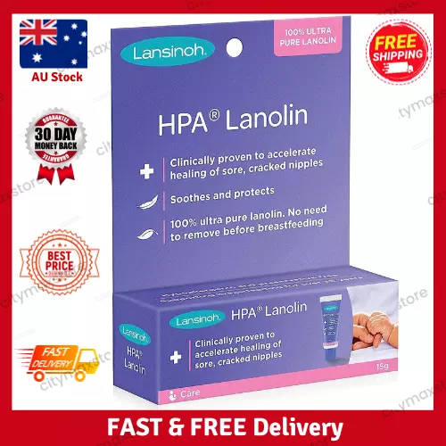 Lansinoh HPA Lanolin Nipple Cream, 15 Grams