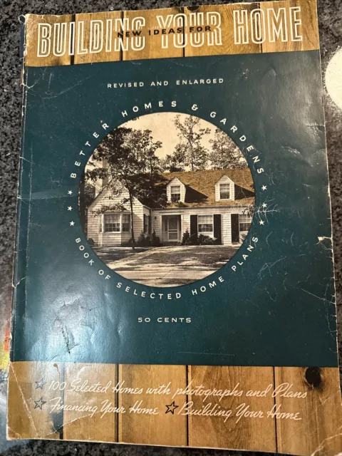 1938 House Plans Book - Newest Home Plans for Better Living -Better Homes Garden