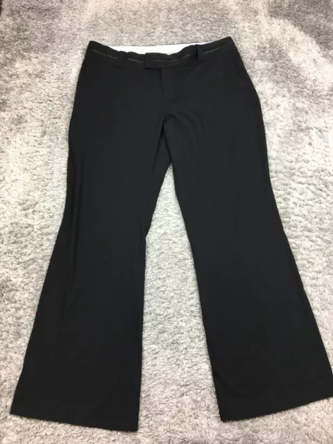 MOSSIMO DRESS PANTS Womens Size 14 Black Stretch Polyester Bootcut