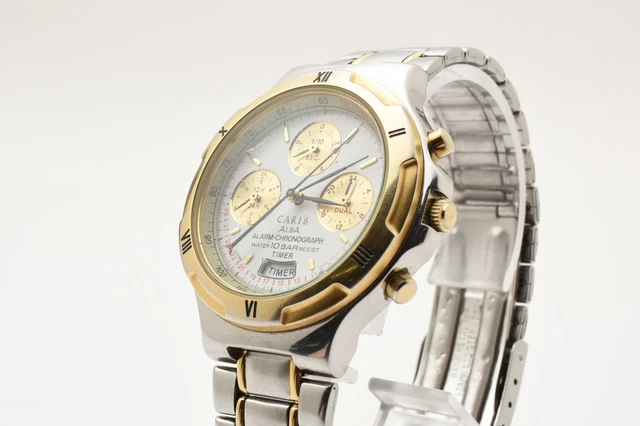 Carib N944 6a30 Carib Alba Alarm Chronograph SEIKO ALBA CARIB N944 