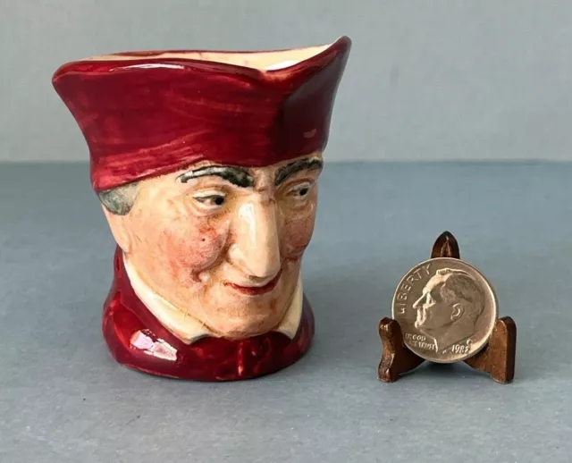 Vintage 'The Cardinal' Royal Doulton Character Toby Jug Mug Small 2.25" England