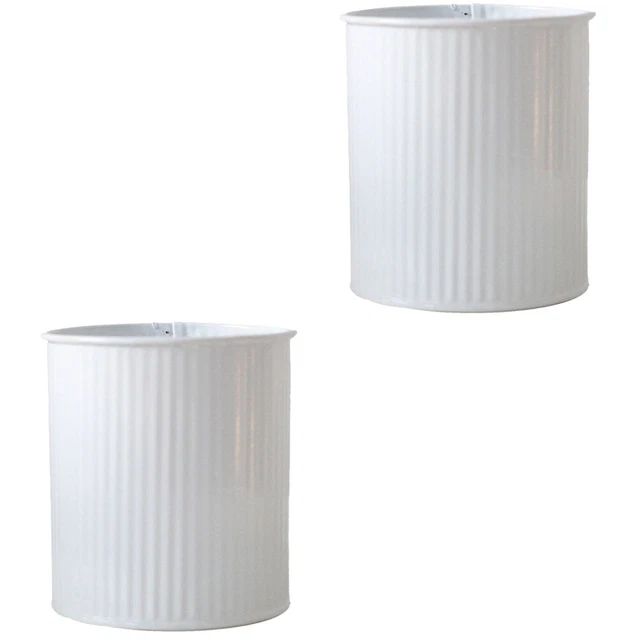 2x pot jardin seau à fleurs en métal pour maison balcon fête