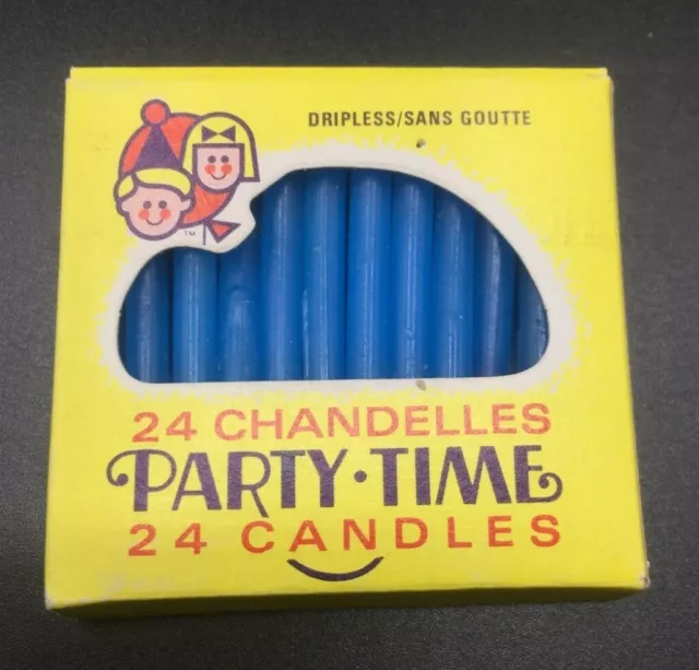 Vintage 1960's  "Party Time" Candles  - Some Unused