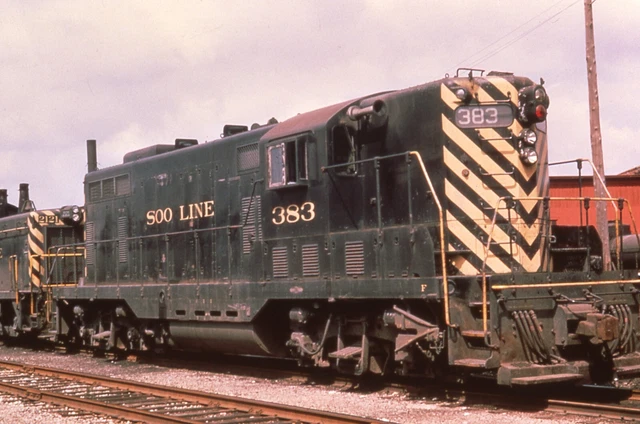 T: Duplicate Slide SOO LINE GP7 #383 - N Fond Du Lac WI 1966