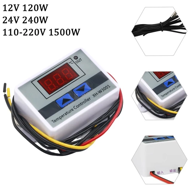 Temperature Controller Thermostat Terrarium Vivarium Water Heater 12-220V