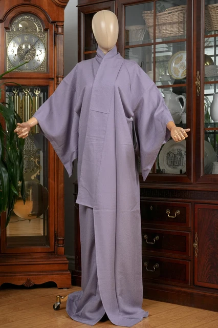 Dear Vanilla Japanese Silk Iromuji Kimono Women's Authentic Japan Vintage