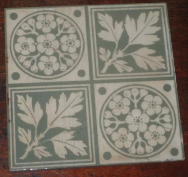 English Victorian Tile Arts & Crafts Design
