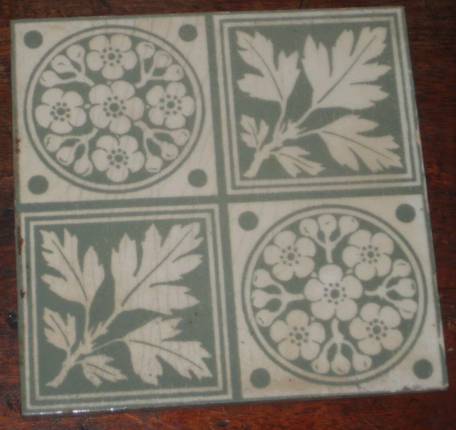English Victorian Tile Arts & Crafts Design
