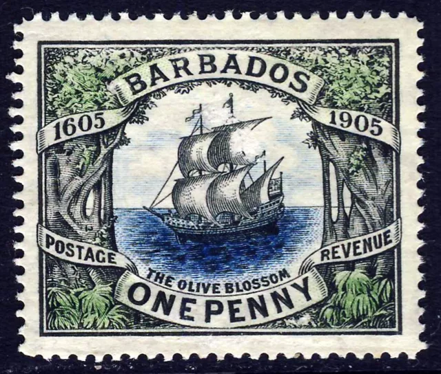 BARBADOS 1906 1d. Tercentenary of Annexation Issue SG 152 MINT