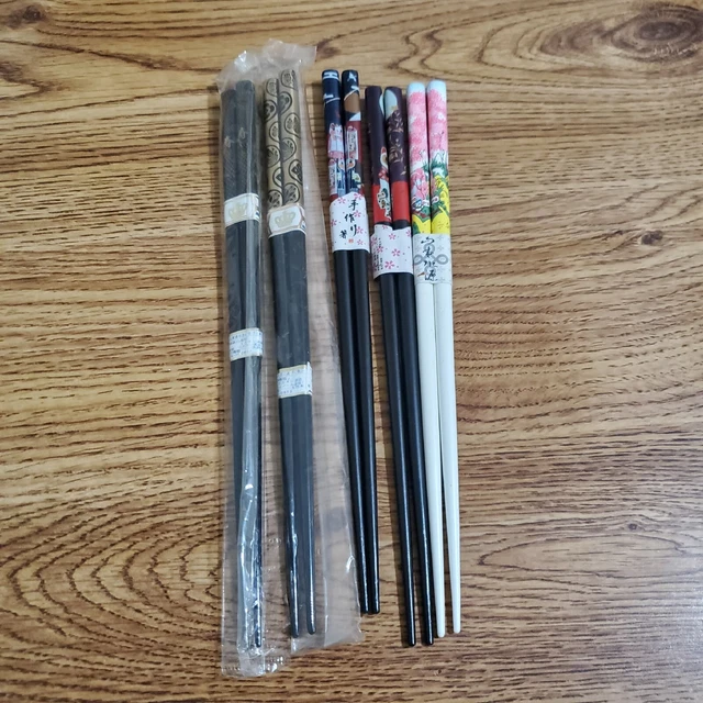 Vintage 5 Sets Japanese Chopsticks New In Package