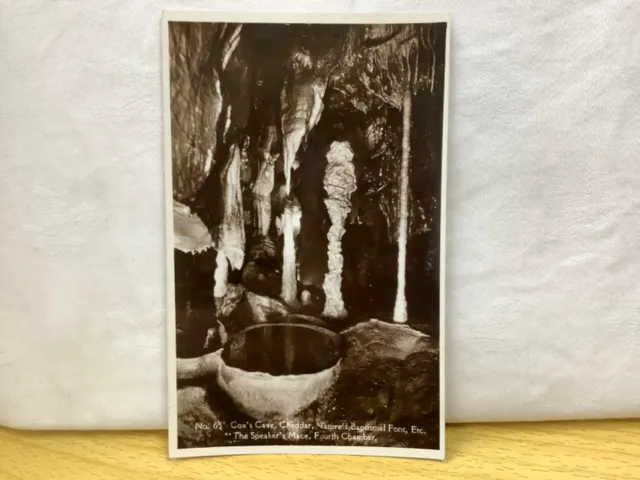 Cox's Cave, Cheddar, Nature's Baptismal Font etc. Cox's Cave No. 65 postcard