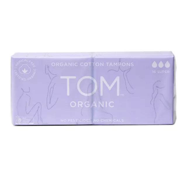 Tom Organic Cotton Super Tampons 16