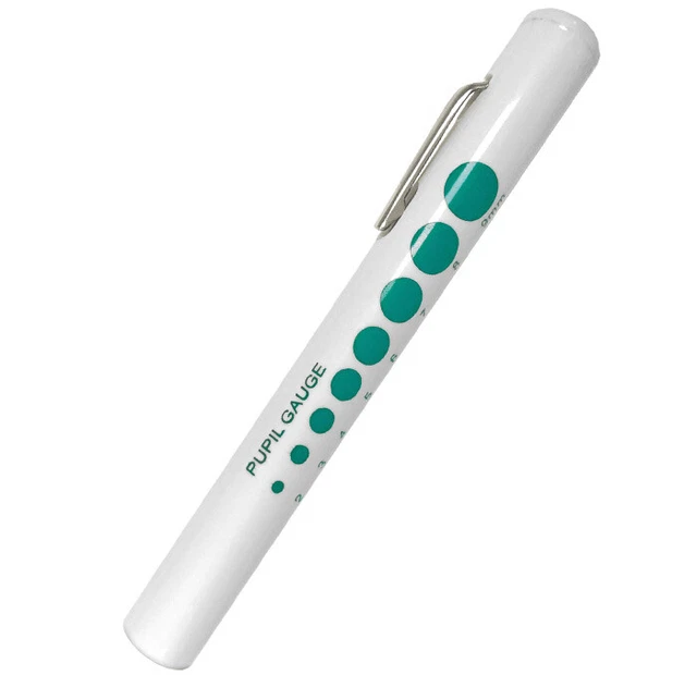 Prestige Medical Pupil Gauge Disposable Penlight 210 Teal & White
