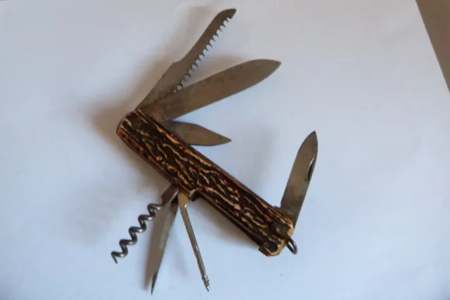 ancien couteau Pradel multifonction  lame acier 2