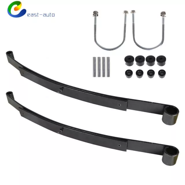 Heavy Duty Rear 2 Leaf Spring Kit with Bushing & Sleeves FOR EZGO RXV Golf Cart