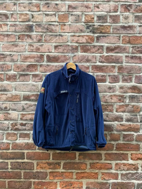 Paramo Taiga Nikwax Fleece Jacket Blue Mens Small Hiking Walking Full Zip