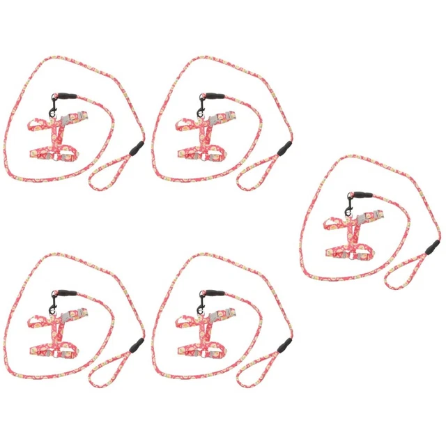 5 piezas Escape Proof Cat mazo de cables cómodo mascota - cuerda de lino ajustable