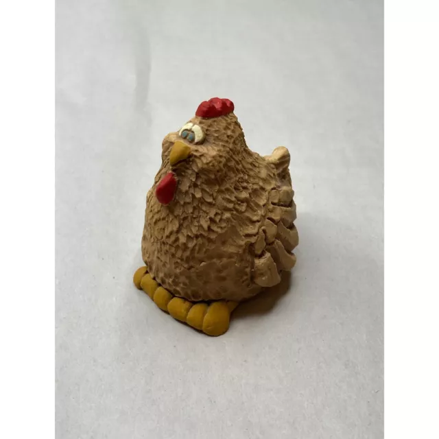 Vintage Resin Whimsical Hen Figurine