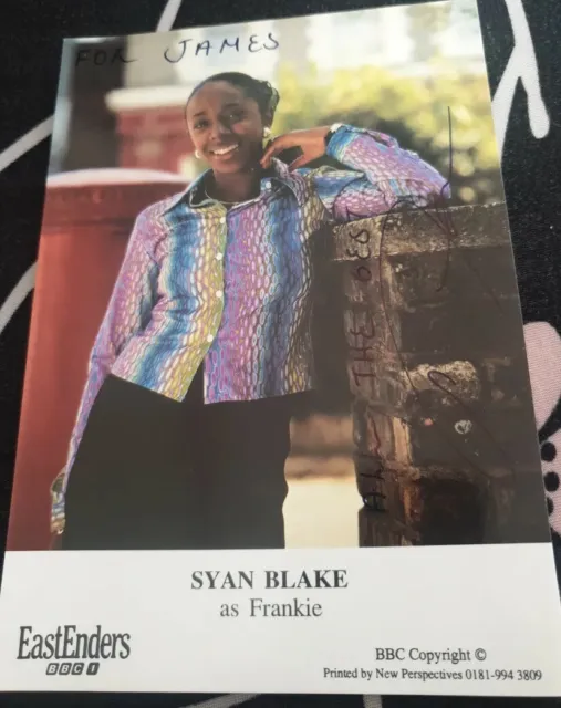 BBC EastEnders Frankie Pierre Hand Signed Cast Card Syan Blake Autograph