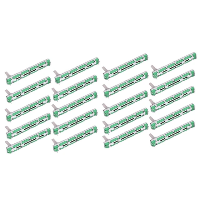 20 pieces 75 mm blender fader B10K double straight sliding potentiomet G2O6