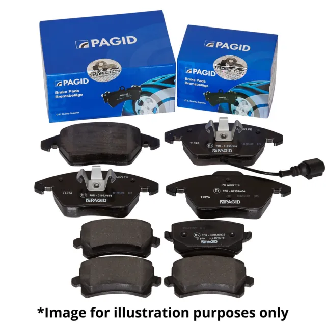 Genuine Pagid Front And Rear Axle Brake Kit Brake Pad Set Brake Pads Brakes