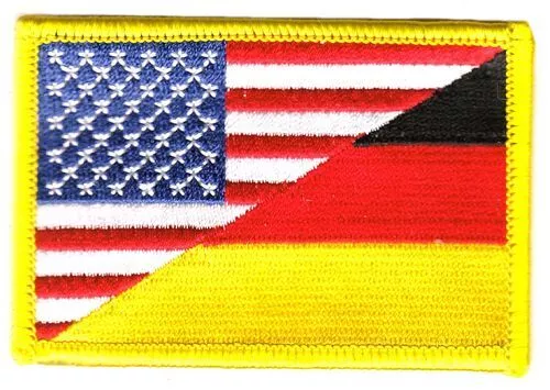 Flaggen Aufnäher Patch Deutschland / USA Fahne Flagge