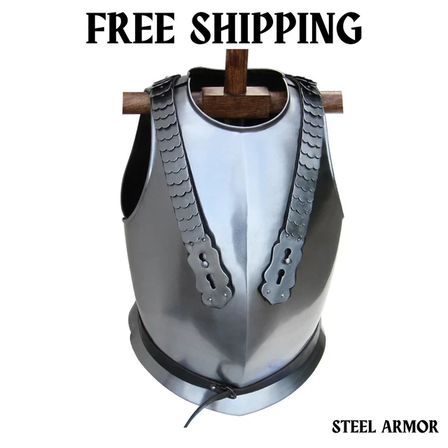 New Medieval French Breastplate 19th century Cuirassier Knight Cuirass Armor NWT
