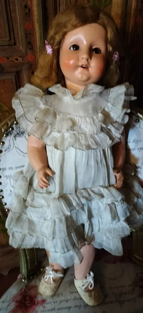 Poupée ancienne Capi marquée PI marcheuse 62cm. - CA