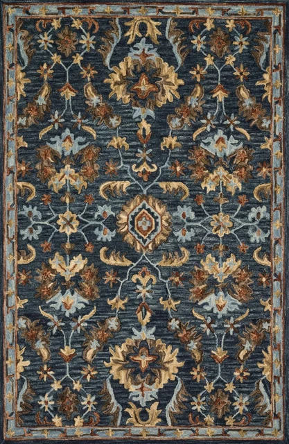Loloi Victoria 2'-6" x 7'-6" Rug In Denim And Multi Finish VITRVK-14DEML2676