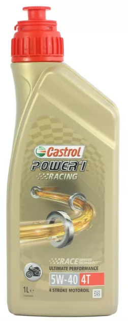 Castrol POWER 1 Racing 4T 5W-40 Fully-Synthetic Motorcycle Engine Oil