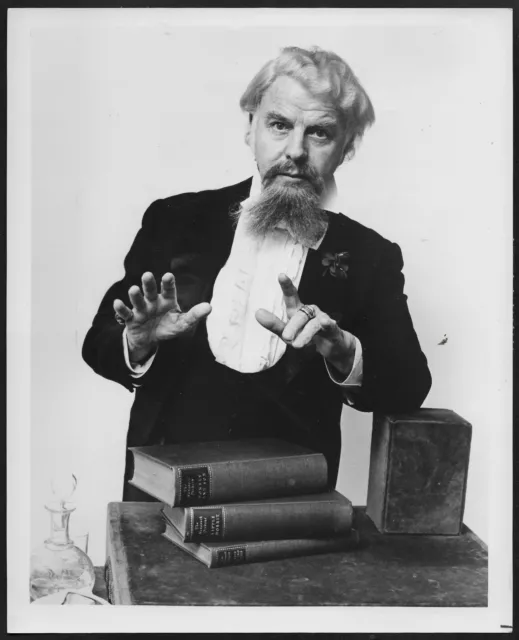 Emlyn Williams as Charles Dickens Original Agency Theater Promo Photo