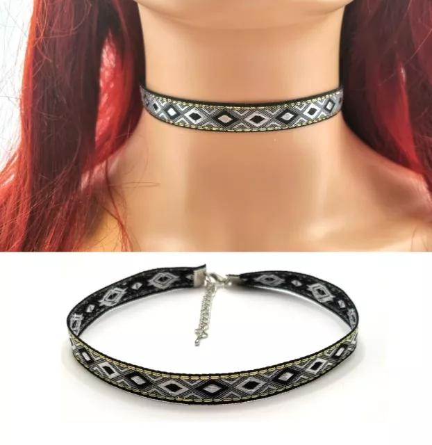 Ladies Retro Chockers Gothic Boho Vintage Necklace Neck Tie Chain Beads  Charm UK
