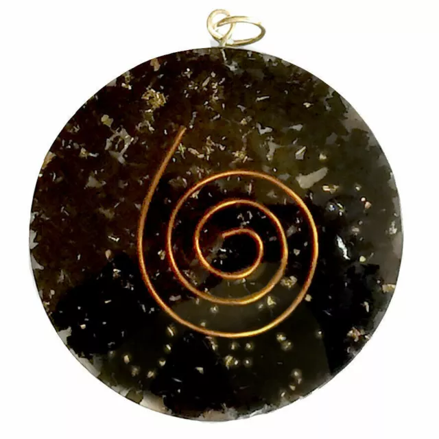 Shungite Orgone Energy Generator Pendant HANDMADE Copper Orgonite Necklac EMF