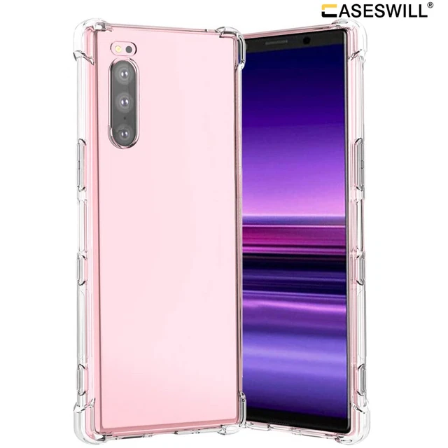 BORYA Silicone Coque Pour Sony Xperia 10 V, Transparent Souple Soyeux