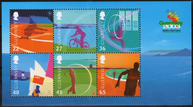 ZAYIX Guernsey 800a MNH Sports Games Cycling Golf 080323SM93