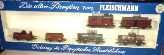 Fleischmann 4884 H0 Set 6x Güterwagen der KPEV a. Set Die alten Preußen Epoche 1