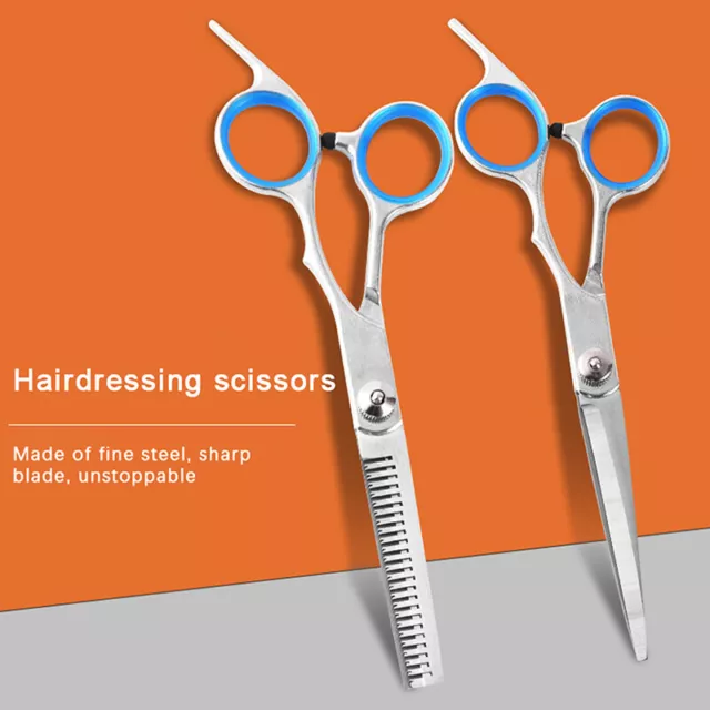 Professional Barber Salon Hairdressing Hair Cutting Thinning Scissors Shears Set 2