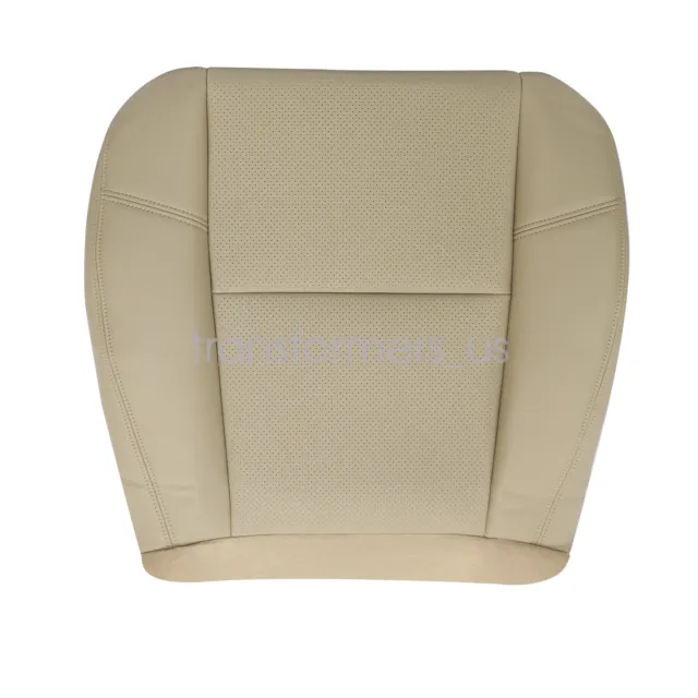For 2009 2010 Chevy Tahoe Driver Bottom Leather Perforated Seat Cover Tan
