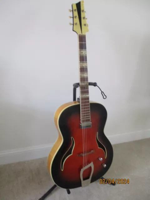 Framus Guitar:Vintage 1950s:Archtop:Electro-acoustic:Two tone:Good condition