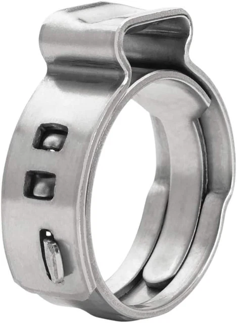 QYLU-DS34-70 Oetiker Style Pinch Clamps Pex Cinch Rings 1/2 INCH, Stainless Stee