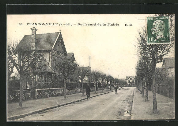 CPA Franconville, Boulevard de la Mairie 1923